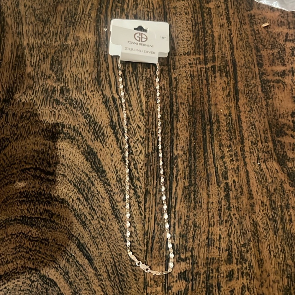 Giani Bernini necklace, sterling silver 16 inches
